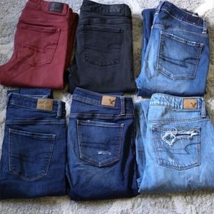 6 Pairs of AE Jeggings/Jeans (Free Shipping!)